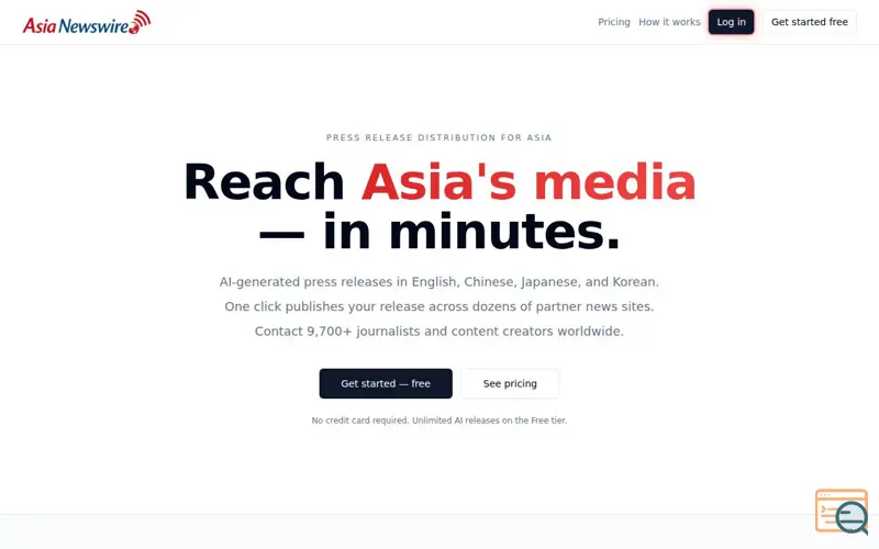 Screenshot of AI Newswire