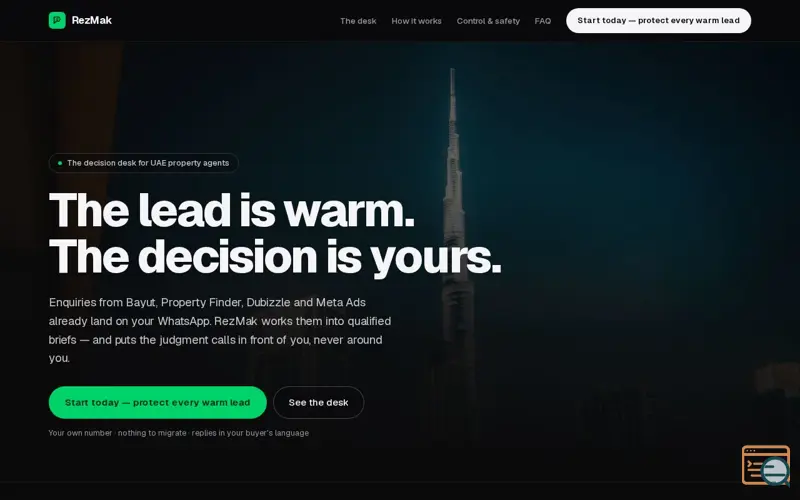 Screenshot of RezMak