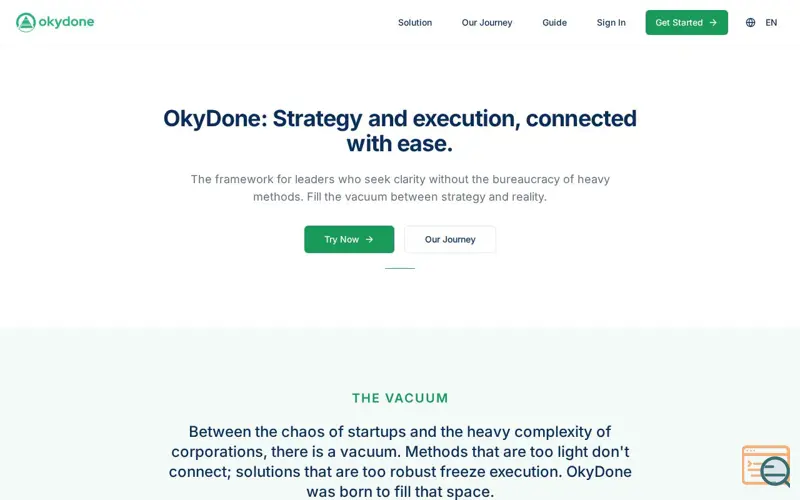 Screenshot of Okydone