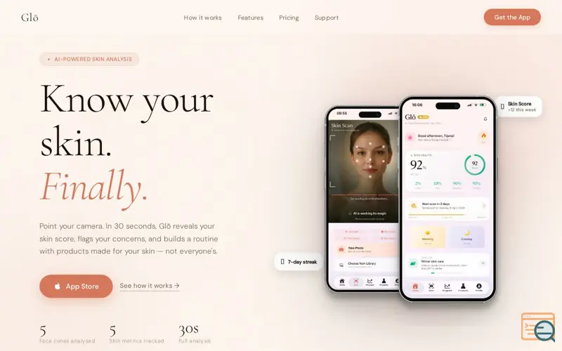 Screenshot of Glō