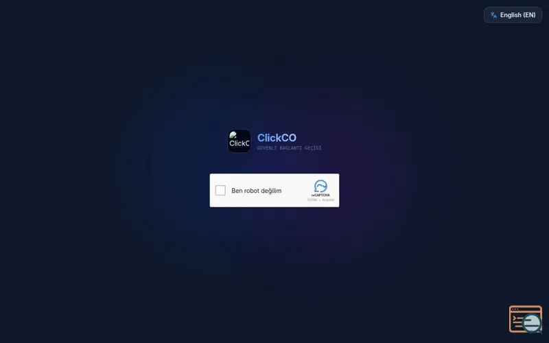 Screenshot of ClickCO