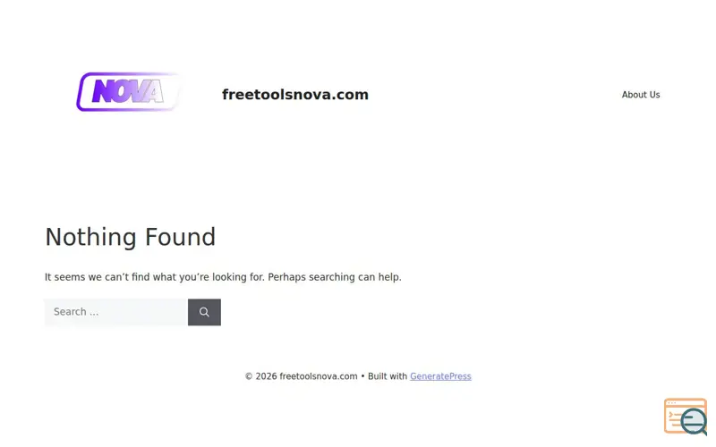 Screenshot of Freetoolsnova