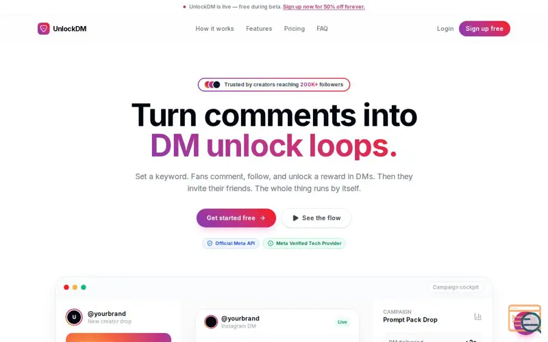Screenshot of UnlockDM