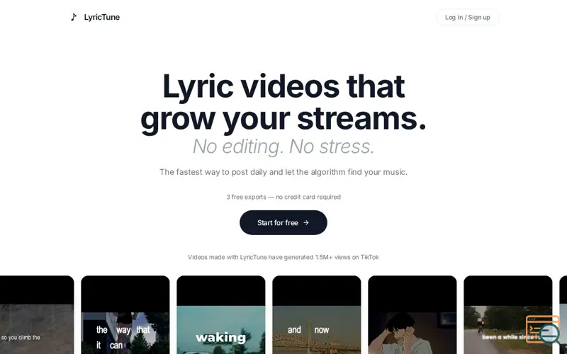 Screenshot of LyricTune