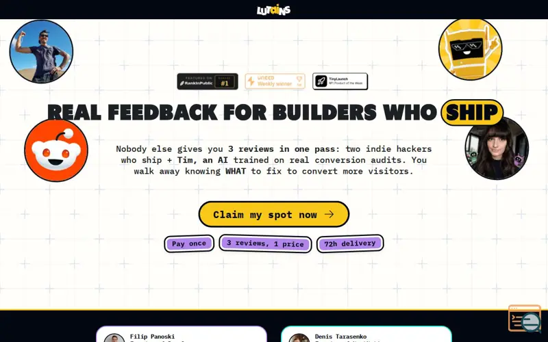 Screenshot of Lutains