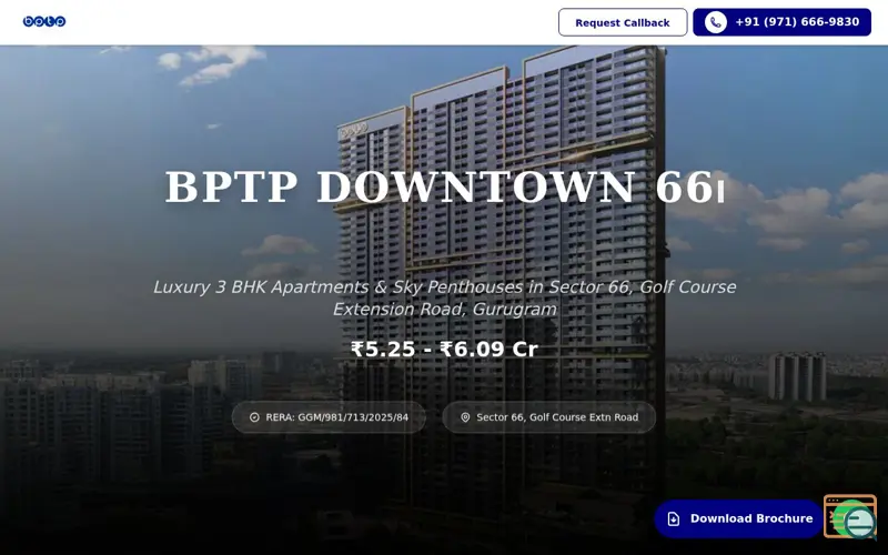 Screenshot of MS Realtors India