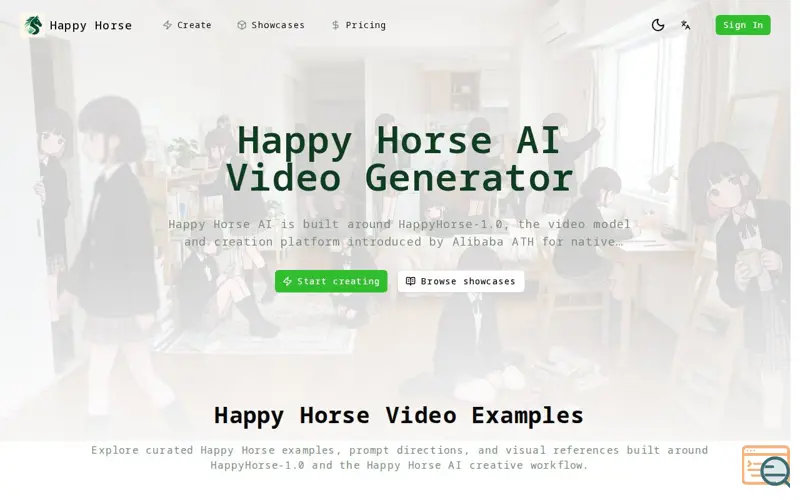 Screenshot of Happy Horse Video Generator