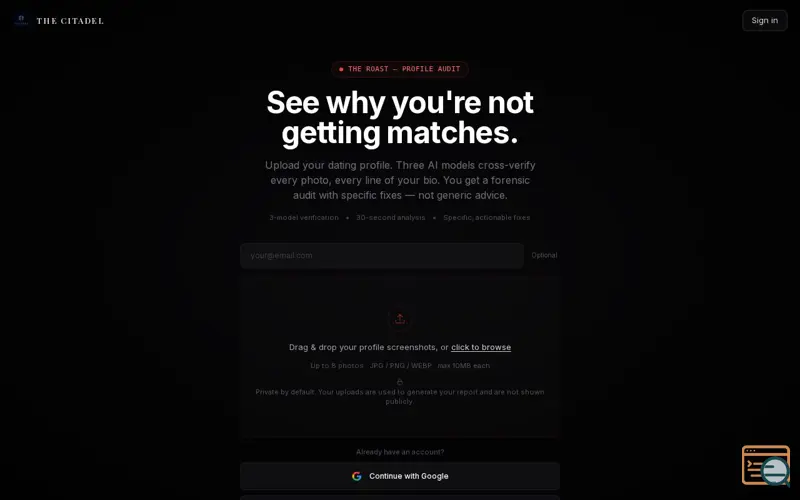 Screenshot of The Citadel App