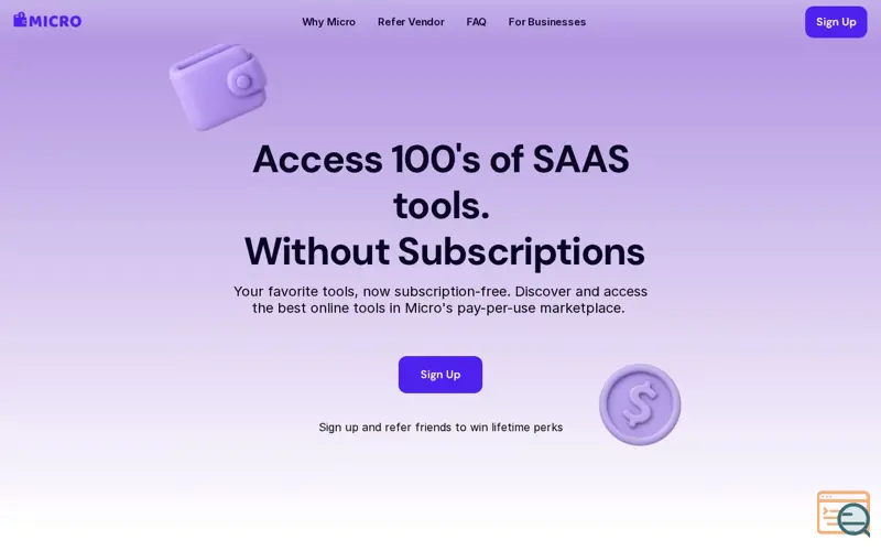 Screenshot of Micro