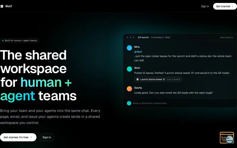 Screenshot of Wolf
