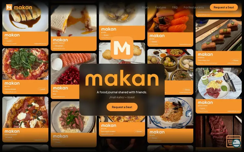 Screenshot of Makan