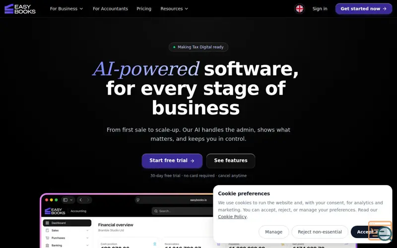 Screenshot of EasyBooks