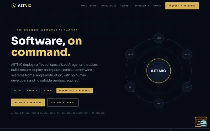 Screenshot of AETNIC