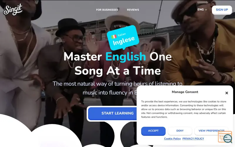 Screenshot of Singit