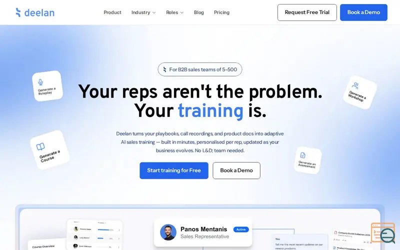 Screenshot of deelan, a launch using Leadinfo