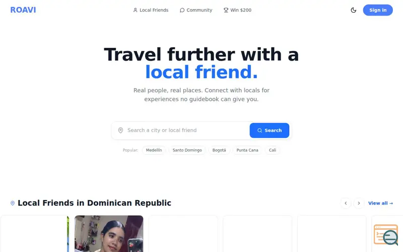 Screenshot of Roavi