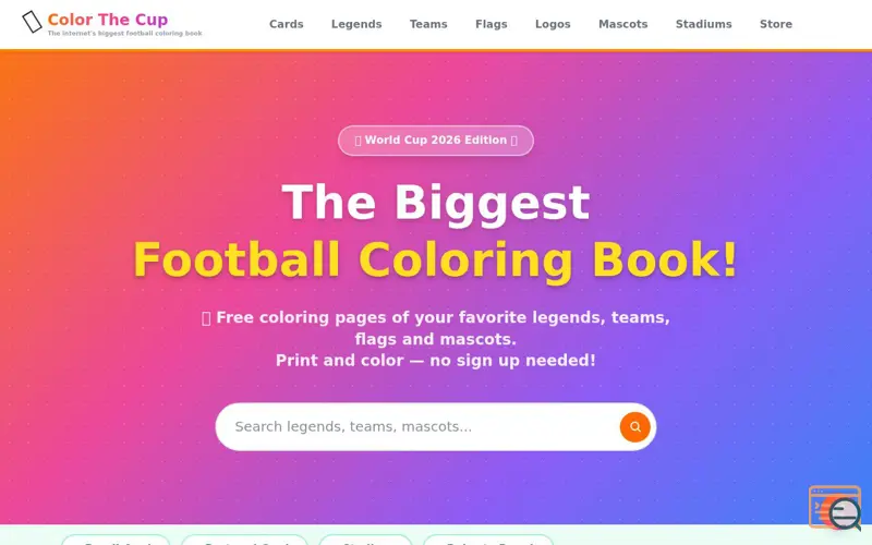 Screenshot of Color The Cup