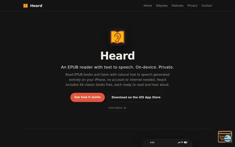 Screenshot of Heard