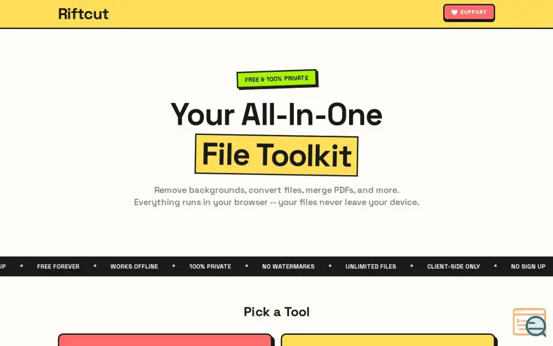 Screenshot of Riftcut