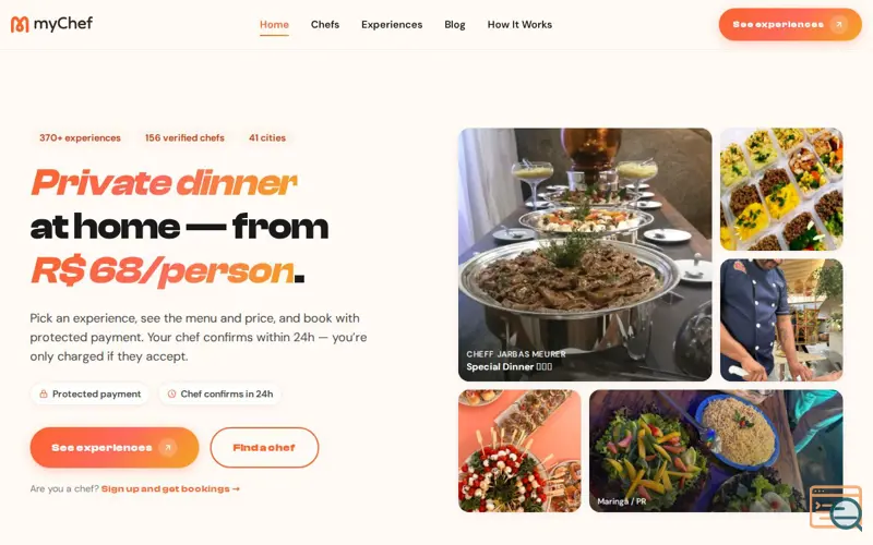 Screenshot of myChef