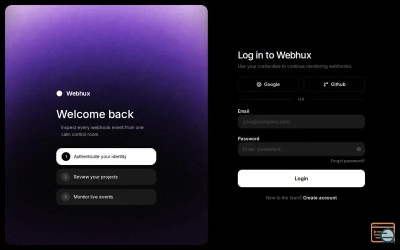 Screenshot of Webhux