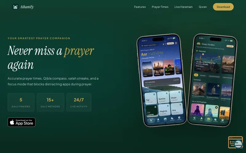 Screenshot of Athanify