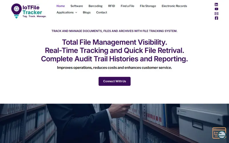 Screenshot of IoTFileTracker