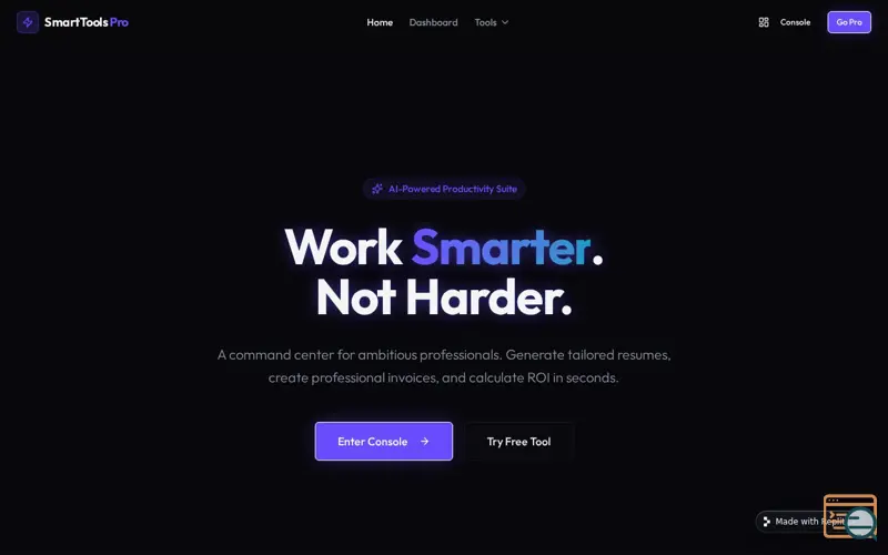 Screenshot of SmartTools Pro