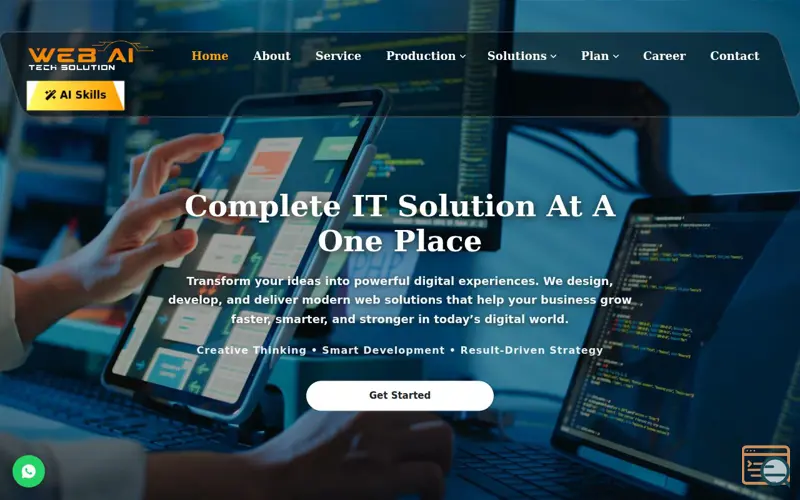 Screenshot of Web AI Tech Solution LLP