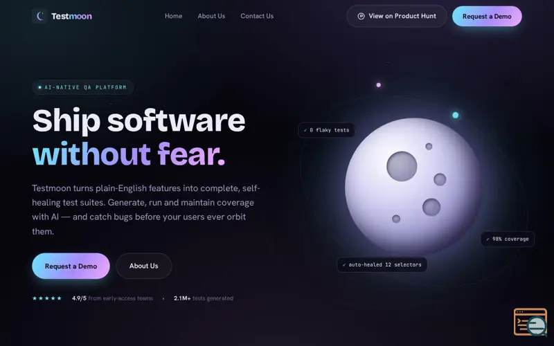 Screenshot of Testmoon