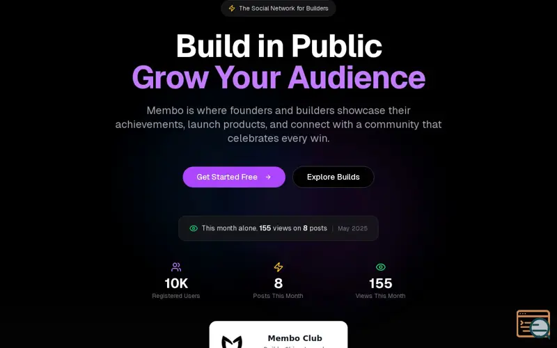 Screenshot of Membo Club