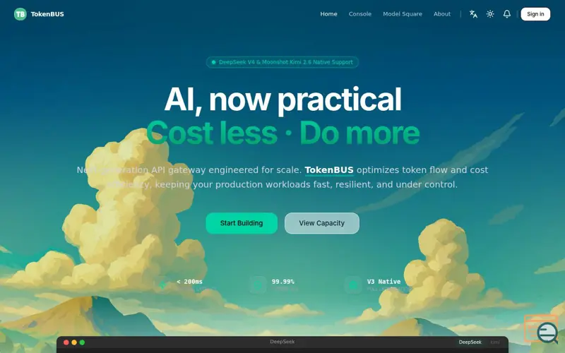 Screenshot of TokenBus