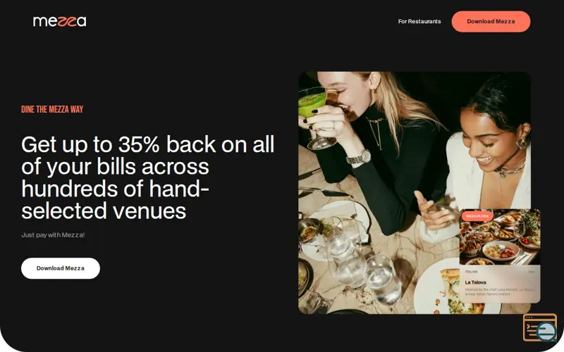 Screenshot of Mezza