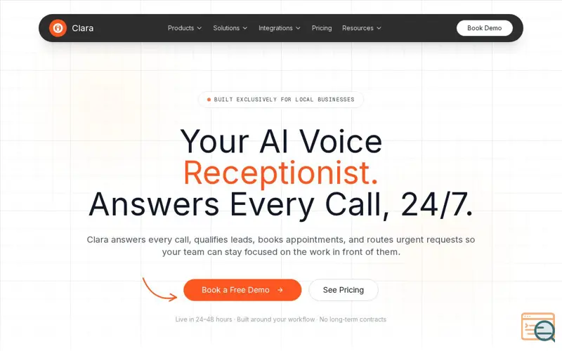 Screenshot of Clara AI