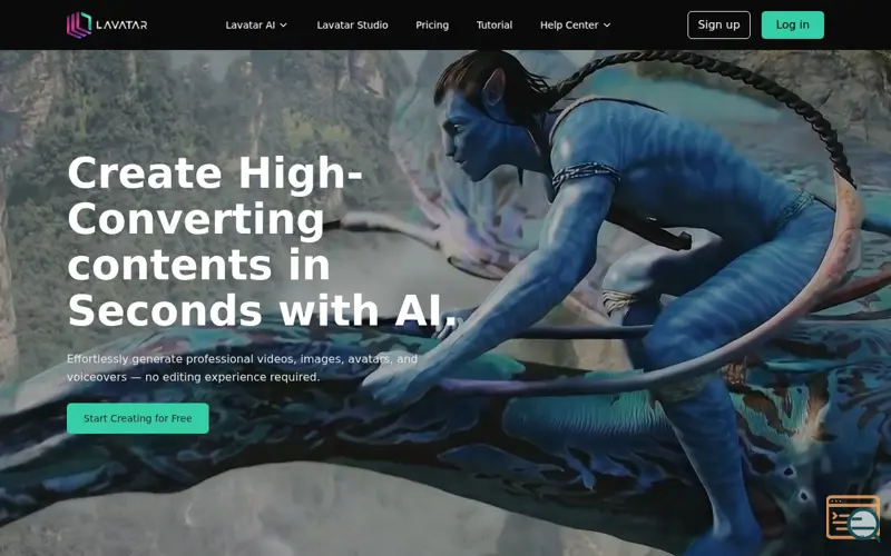 Screenshot of Lavatar: All-in-One AI Content Studio
