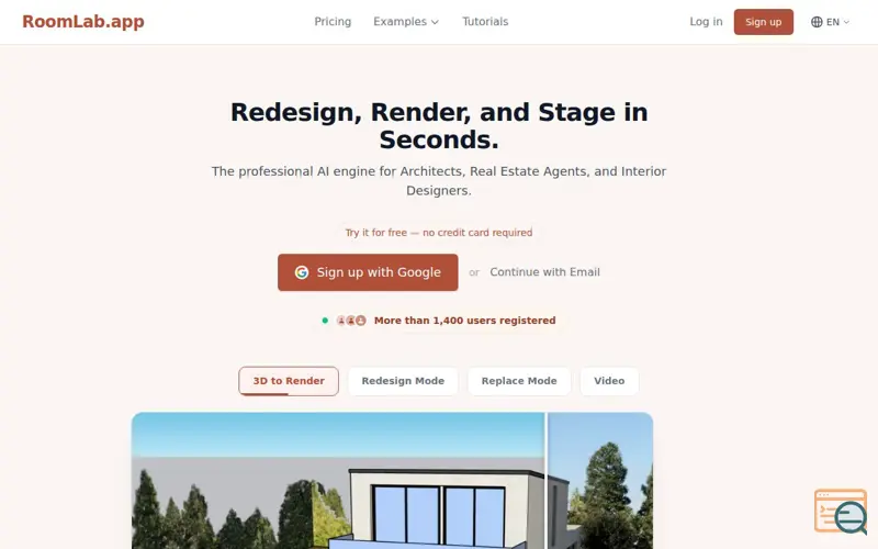 Screenshot of RoomLab.app
