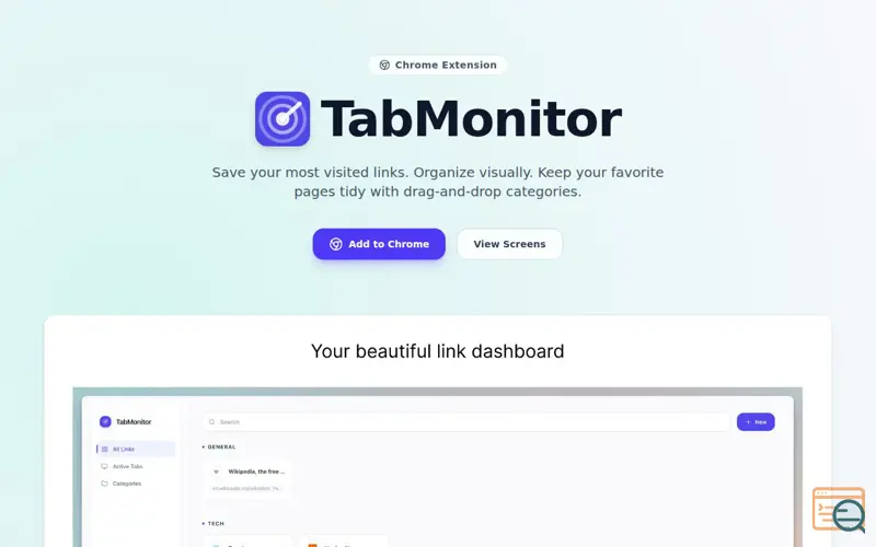 Screenshot of TabMonitor