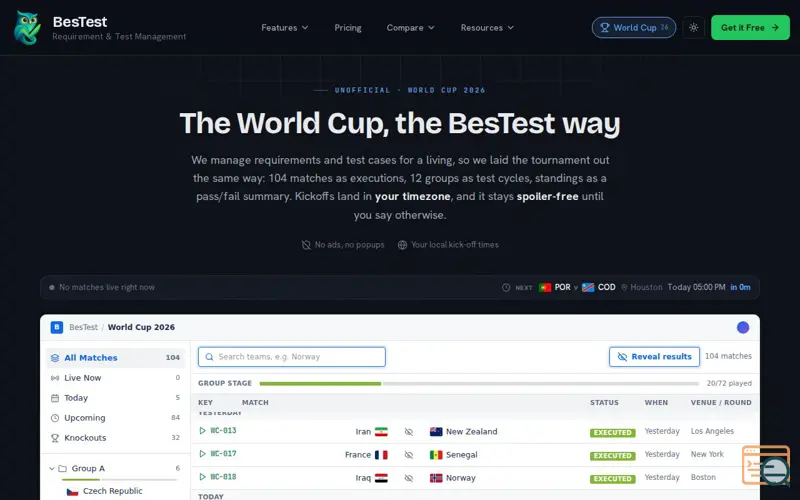 Screenshot of Worldcup