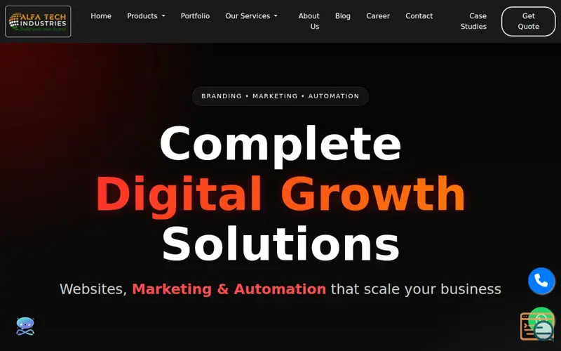 Screenshot of Alfa Tech Industries