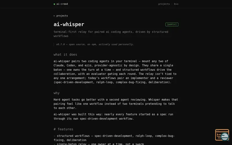 Screenshot of AI-whisper