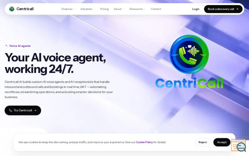 Screenshot of Centricall