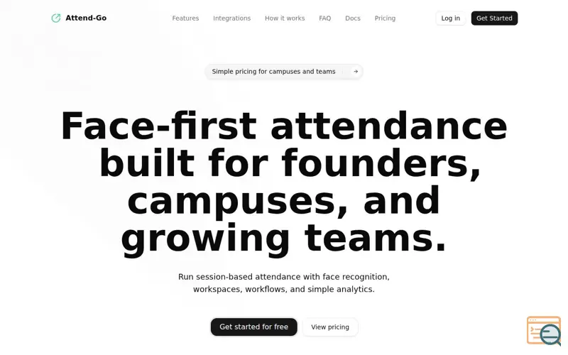 Screenshot of Attend-Go