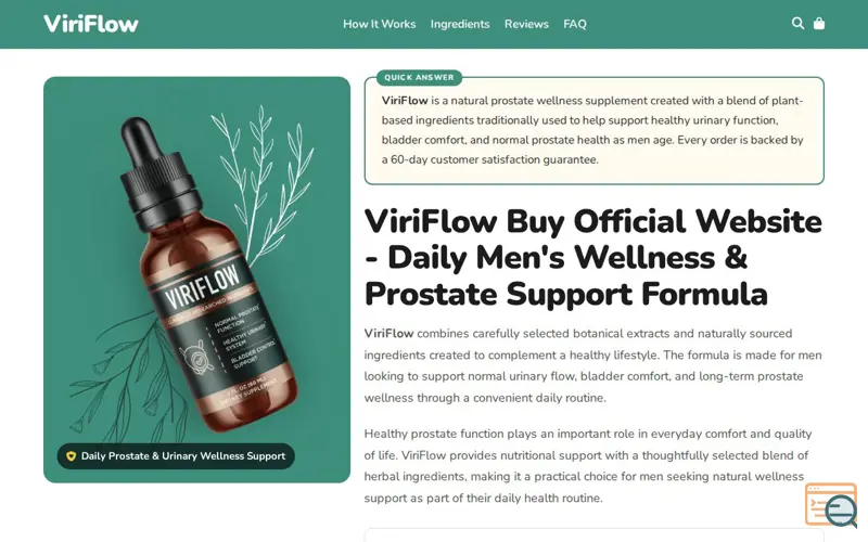 Screenshot of ViriFlow Official