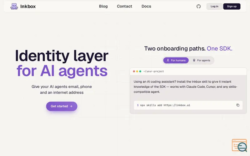 Screenshot of Inkbox