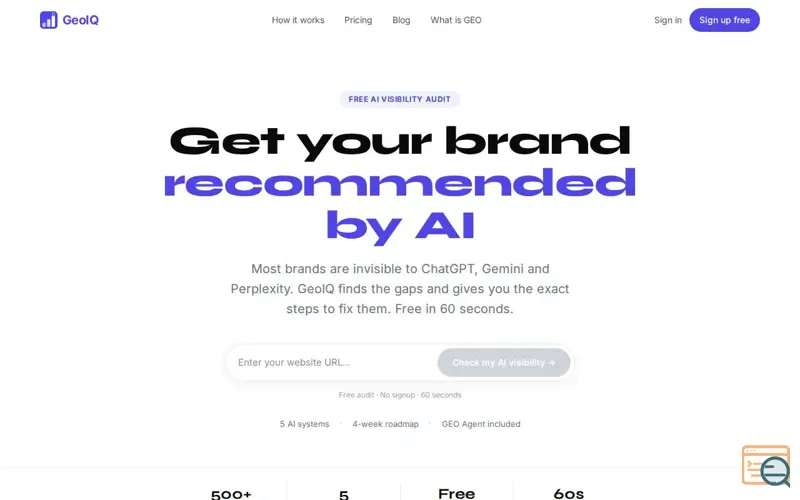 Screenshot of GeoIQ - geoiqai.com