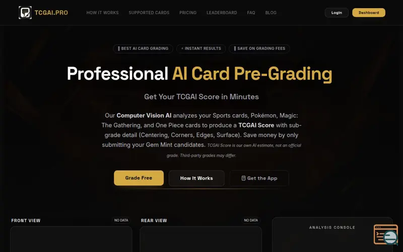 Screenshot of TCGAI.PRO