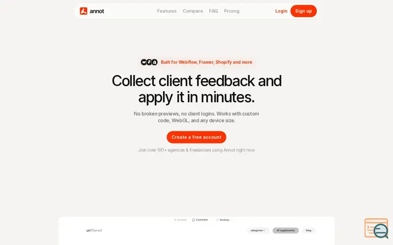 Screenshot of Annot.io