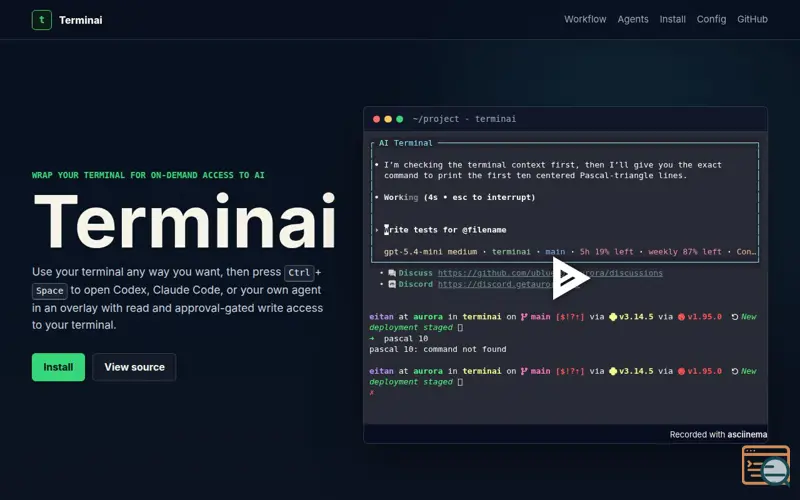 Screenshot of Terminai