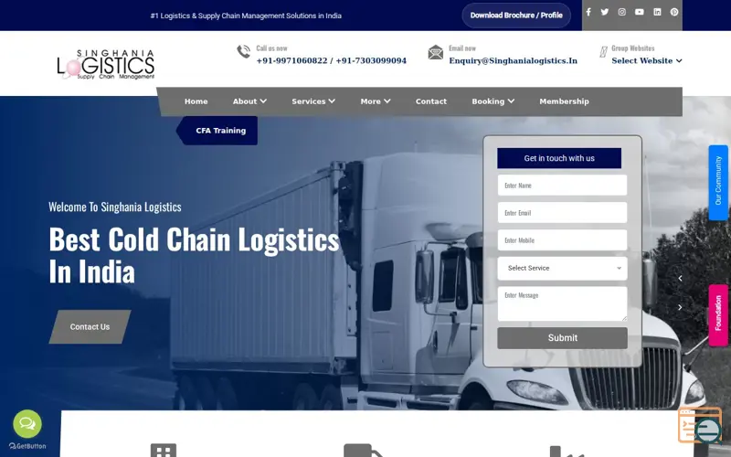Screenshot of Top 1 Cold Chain Logistics Company 
