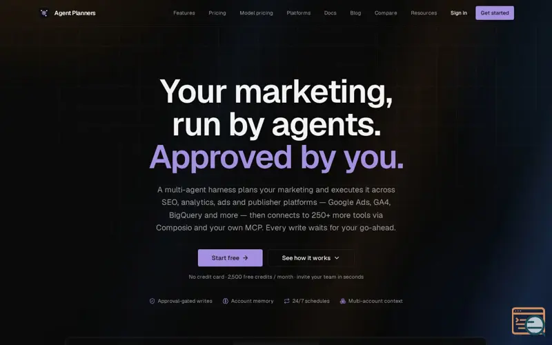 Screenshot of Agent Planners